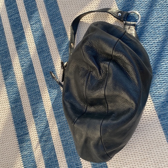 Coach Black Leather Hobo, Vintage - Picture 7 of 12